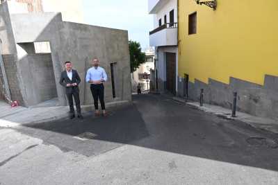 Gáldar culmina el ensanche de la calle Cueva Antón, el inicio de la Bajada de El Agujero