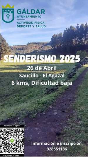 Deportes continúa con el programa de senderos con una ruta el sábado 26 de abril de Saucillo a El Agazal