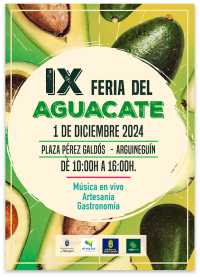 El domingo la IX Feria del Aguacate de Mogán pondrá a la venta  más de 4,5 toneladas de este fruto