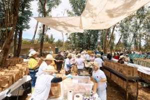La Villa de Moya despide unas multitudinarias fiestas de San Antonio de Padua con el tradicional Sancocho Popular Canario