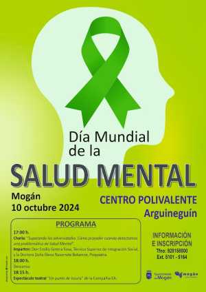 Mogán conmemorará el Día Mundial  de la Salud Mental con charla y teatro