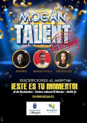 El Ayuntamiento celebra el 15 de noviembre el concurso de talentos  &#039;Mogán Talent: Los Elegidos&#039;