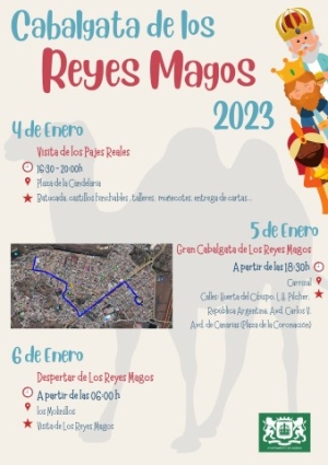 Los Reyes Magos estarán en Carrizal el 5 de enero