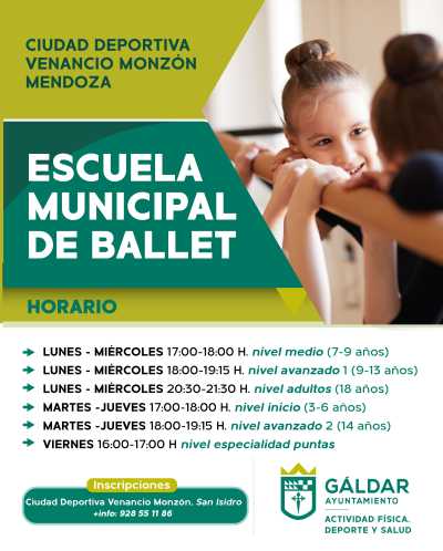 La Escuela Municipal de Ballet de Gáldar comienza el nuevo curso 2025-2026