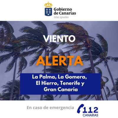 El Gobierno de Canarias declara la situación de alerta por viento en las islas occidentales y Gran Canaria