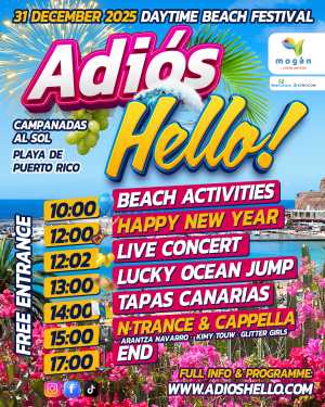 “Adiós, Hello! Festival”: Mogán despide el año al sol con música, gastronomía y diversión para toda la familia