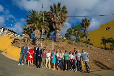 Gáldar inaugura la denominación de Pescadores Ortega a una calle en Cañada Honda