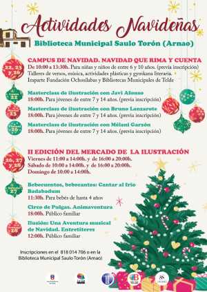 La Navidad abre las puertas de las bibliotecas municipales de Telde con una mágica programación navideña