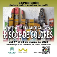 El Museo Agáldar acoge la exposición de pintura sobre maderas de palé 'Riscos de colores'