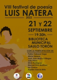 La biblioteca Saulo Torón acoge la octava edición del festival de poesía Luis Natera