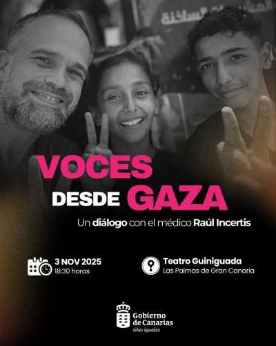 Presidencia organiza el encuentro “Voces desde Gaza: un diálogo con el médico Raúl Incertis”