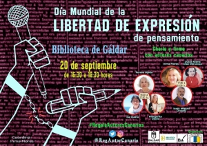 La Biblioteca conmemora el &#039;Día Mundial de la Libertad de Expresión de Pensamiento&#039; con una firma de libros de escritores canarios