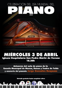Telde conmemora el Día Mundial del Piano con un concierto de Jorge Emilio González en la Ermita de San Pedro Mártir