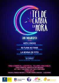 Telde cambia la hora con música y ocio para toda la familia el próximo 28 de marzo