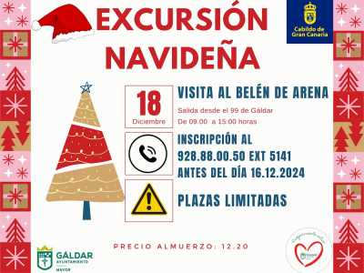 El proyecto Envejecimiento Activo organiza una excursión al Belén de Arena de Las Canteras