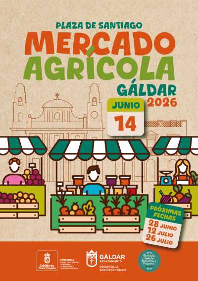 La Plaza de Santiago acoge este domingo 14 de junio una nueva edición del Mercado Agrícola
