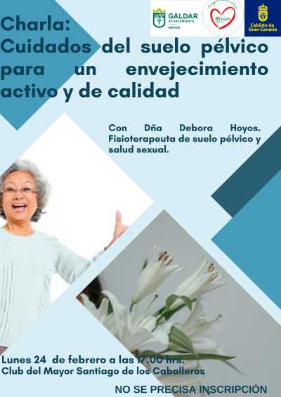 El proyecto Envejecimiento Activo organiza una charla sobre el cuidado del suelo pélvico