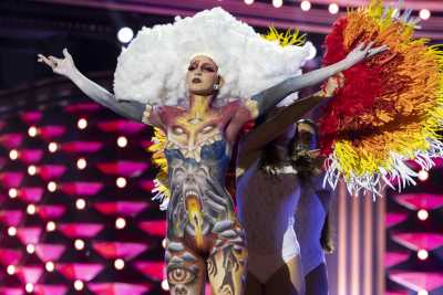 David Salem de la Guardia y Laura Viera, equipo ganador del Concurso de Maquillaje Corporal de «Las Vegas»