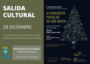El Ayuntamiento de  Guía organiza una salida cultural para disfrutar del Concierto de Año Nuevo en el Auditorio Alfredo Kraus