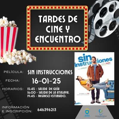 Las ‘Tardes de Cine y Encuentro’ de la Universidad Popular de Guía permitirán disfrutar este jueves de la comedia española ‘Sin instrucciones’