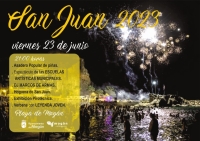 San Juan con asadero de piñas, espectáculo, hoguera, fuegos artificiales y verbena en la playa de Mogán