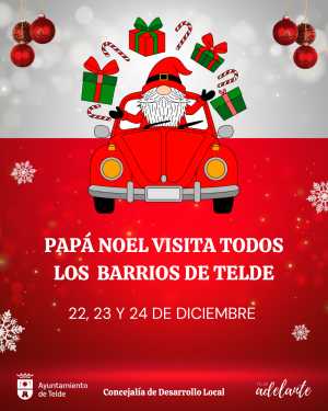 prensa  Archivos adjuntos 9:20 (hace 6 horas) para  Papá Noel toma las calles de Telde: ilusión, accesibilidad y Navidad en directo por todos los barrios de la ciudad