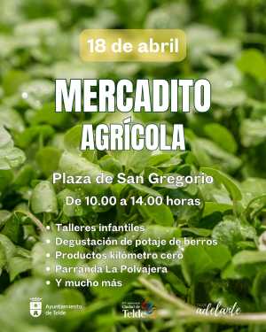 San Gregorio acoge el próximo 18 de abril el Mercadito Agrícola que pone el broche de oro a las II Jornadas del Berro
