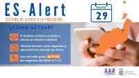 El sistema de aviso a la población en caso de emergencia ES-Alert se prueba en Lanzarote el miércoles 29 de mayo