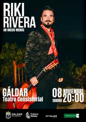 El cantante gaditano Riki Rivera llega al Centro Cultural Guaires el 8 de noviembre