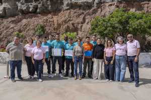 Trece jóvenes de Mogán finalizan el PFAE Buganvilla de jardinería