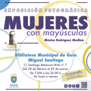 La Biblioteca Pública Miguel Santiago acoge mañana jueves la inauguración de la exposición ‘MUJERES con mayúsculas’ de la fotógrafa Mónica Rodríguez