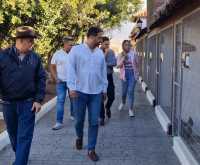 El alcalde de Telde visita la finca Los Olivos