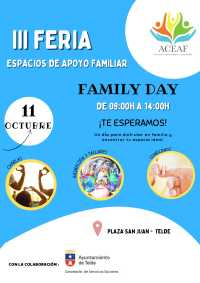 Telde celebra este sábado la III Feria de Apoyo Familiar con talleres, música y actividades para disfrutar en familia