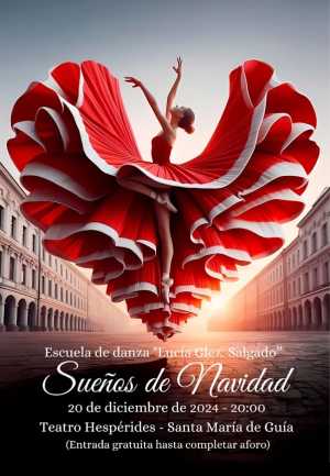 El Teatro Hespérides de Guía acoge este viernes la gala ‘Sueños de Navidad’ de la Escuela de Danza Lucía González Salgado