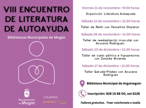 Mogán celebra el VIII Encuentro de Literatura de Autoayuda con talleres en noviembre y diciembre