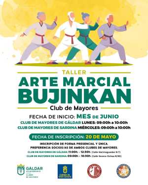 Los Clubes de Mayores de Gáldar y Sardina acogerán un taller de Arte Marcial Bujinkan a partir de junio
