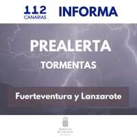 El Gobierno de Canarias declara la prealerta por tormentas en Fuerteventura y Lanzarote