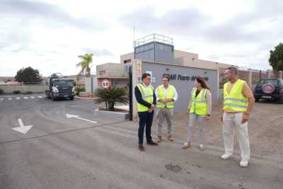 Manuel Miranda supervisa la recta final de las obras del depósito laminador de Puerto del Rosario
