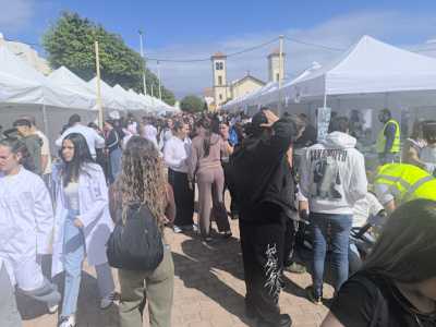 La VIII Muestra de las Profesiones y las Enseñanzas ‘Buscando el Norte’ congregó hoy en Guía a 2.000 alumnos