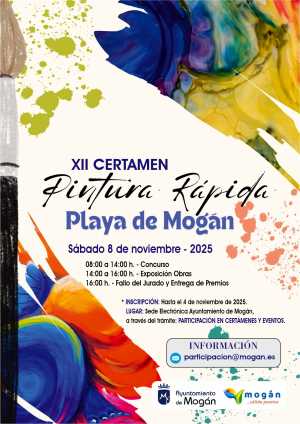 Playa de Mogán se llenará de arte el  8 de noviembre con el XII Certamen  de Pintura Rápida