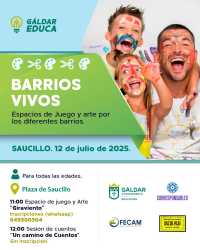 La Plaza de Saucillo acogerá el 12 de julio &#039;Barrios Vivos&#039;, un espacio de juego y arte de Gáldar Educa