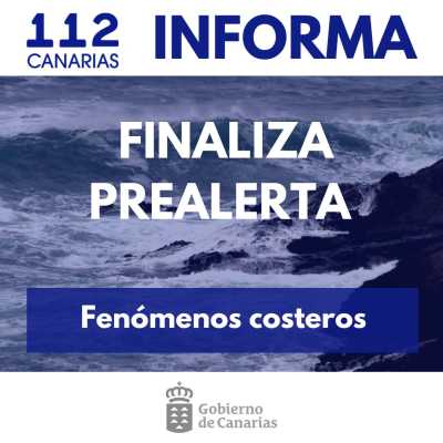 El Gobierno finaliza la prealerta por fenómenos costeros en Canarias