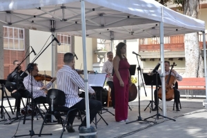 Gran éxito del concierto del Quinteto Resonancia y la soprano Maite Robaina en Guía