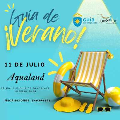 Aqualand, nueva salida para este viernes dentro del programa ‘Guía de Verano’ de la Concejalía de Juventud
