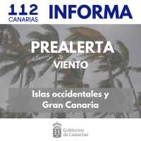 El Gobierno declara la prealerta por vientos en las islas occidentales y Gran Canaria
