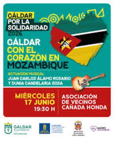 Gáldar organiza una nueva gala solidaria en Cañada Honda para apoyar proyectos educativos en Mozambique