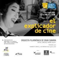 El explicador de cine lleva la magia de la gran pantalla a los conciertos escolares de la Orquesta Filarmónica de Gran Canaria y la Fundación DISA
