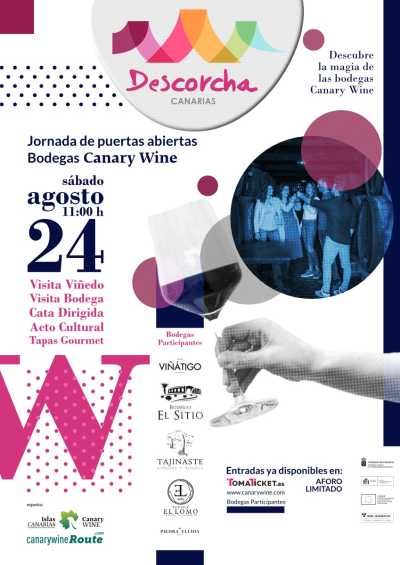 “Descorcha Canarias”, jornada de puertas abiertas para descubrir la magia de las bodegas de Canary Wine