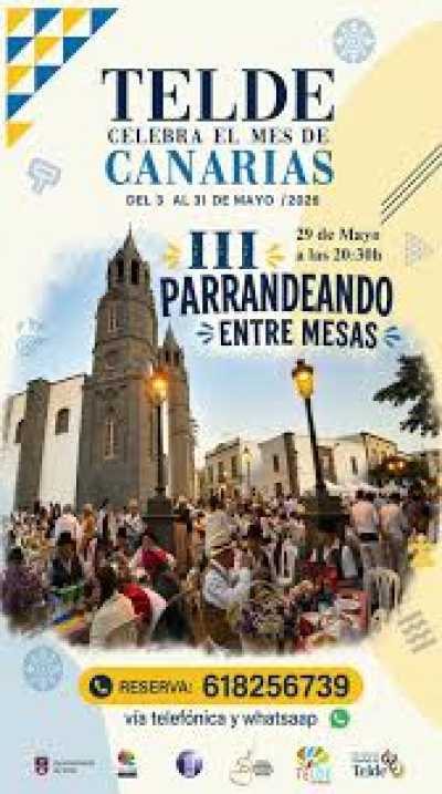 ‘Parrandeando entre mesas’ se consolida en Telde con 200 mesas reservadas y más de 2.000 asistentes previstos para su tercera edición