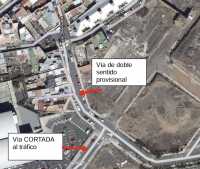 Corte temporal de la calle Ramón y Cajal por obras de urbanización